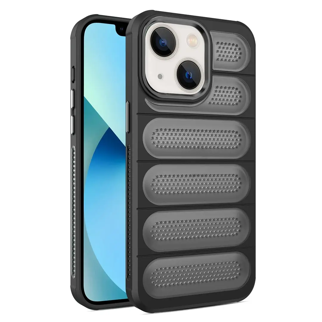 iPhone 15/iPhone 14/iPhone 13 Mesh Cooling Case Black